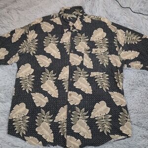 Summa Shirt Mens 2XL Tall Silk‎ Button Up Pocket Floral Hawaiian Vacay Casual